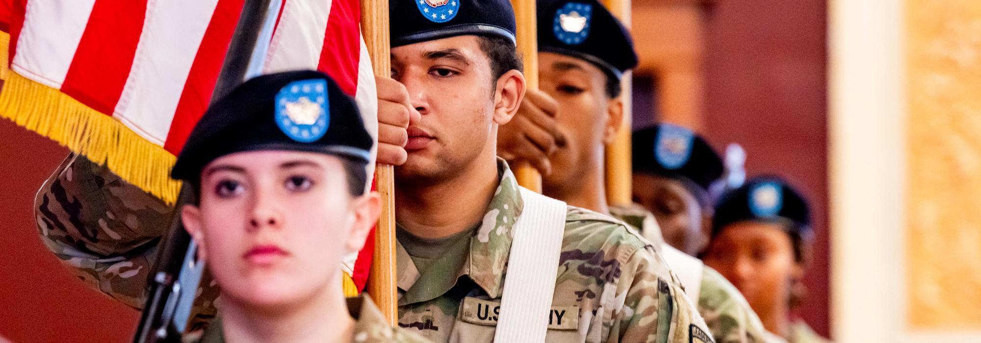 NIU Army ROTC students