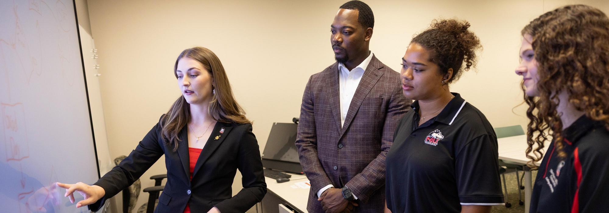 NIU students in the classroom