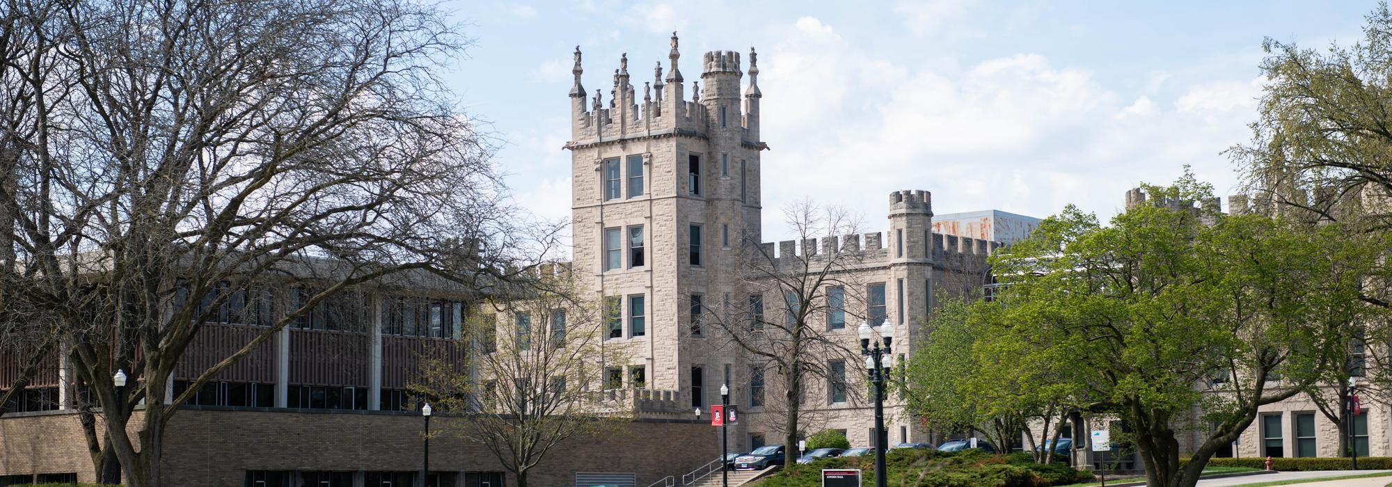 NIU campus in spring