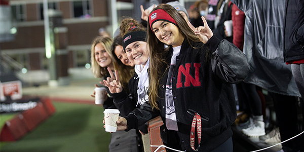 NIU fans at a Huskies home football game